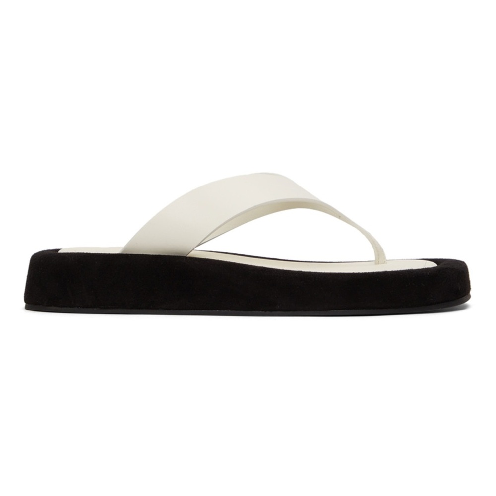 The Row White Ginza Sandals